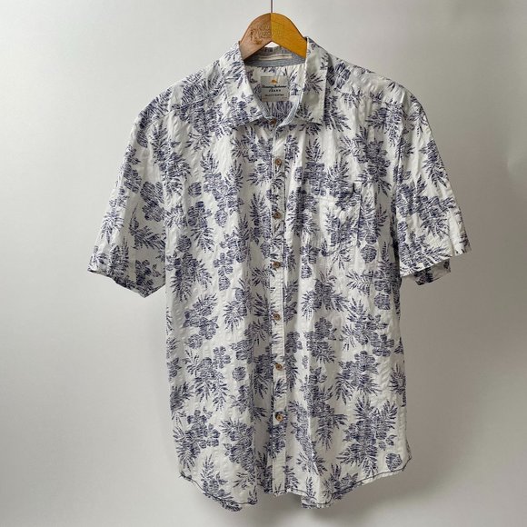 Tommy Bahama Cotton Short Sleeve Button Up Camp Shirt Tropical Print, Size XL - Picture 1 of 8